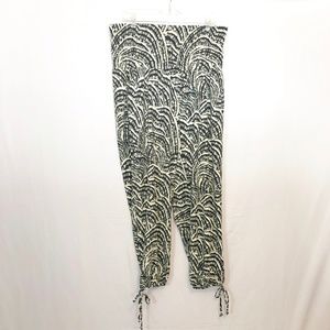 Stretch Drawstring Leg Harem Pants With Pockets